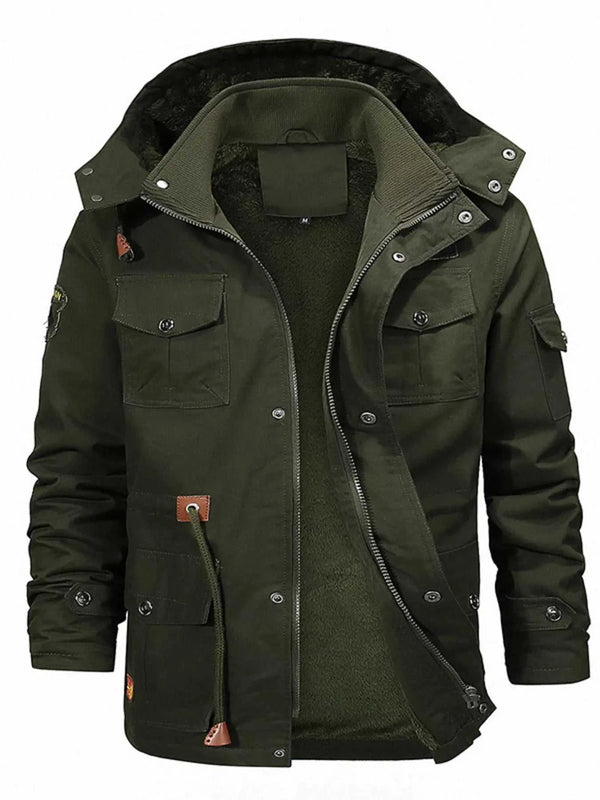 Men's Full Size Zip Up Fleece Lined Jacket Plus Size 100400044950430 125 Fashion Forward Plus Size Clothing Jerry's Apparel 