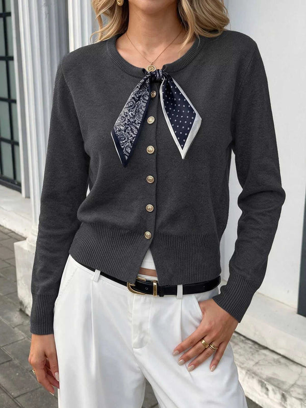 Button-Down Knit Cardigan 101002178970342 55 Women's Sweaters and Knitwear Jerry's Apparel 