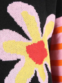 Floral Striped Crew Neck Sweater 100100282505269 51 Affordable Fashion Under $100 Jerry's Apparel 