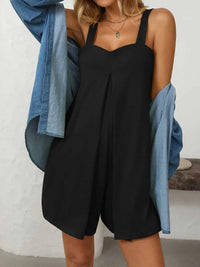 Mandy Sweetheart Neck Wide Strap Romper with Pockets 100100323171551 26 Affordable Fashion Under $100 Jerry's Apparel 