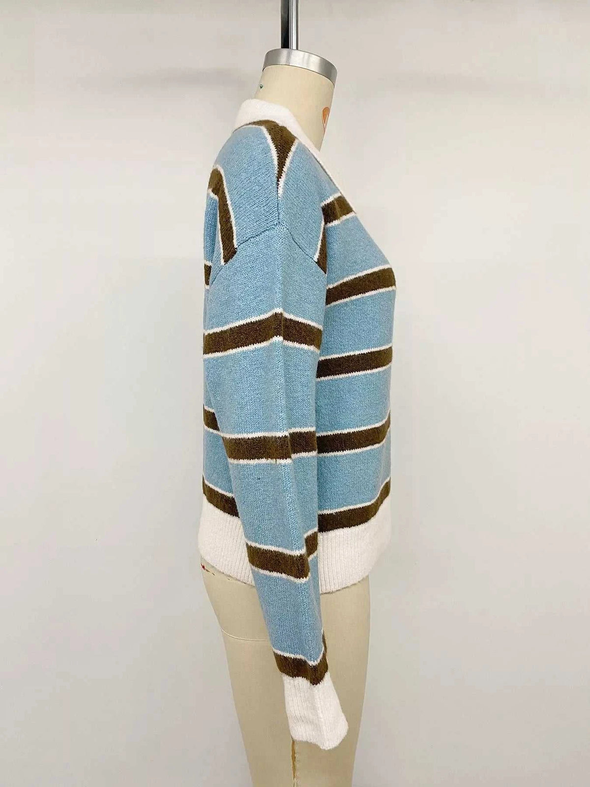 Striped Polo Collar Sweater 100100795659105 41 Affordable Fashion Under $100 Jerry's Apparel 