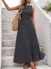 Sleeveless Polka Dot Maxi Dress 100100510800642 32 Gifts for Her Jerry's Apparel 