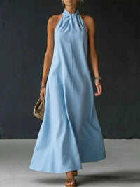Full Size Halter Neck Maxi Dress Plus Size 100100987148992 32 Affordable Fashion Under $100 Jerry's Apparel 