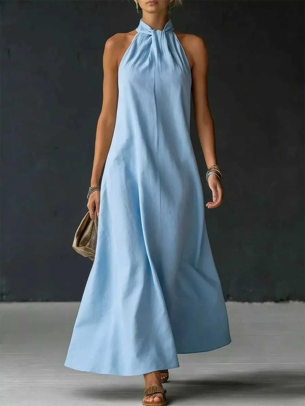 Full Size Halter Neck Maxi Dress Plus Size 100100987148992 32 Affordable Fashion Under $100 Jerry's Apparel 