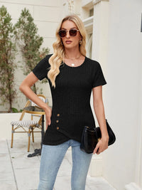 Round Neck Short Sleeve T-Shirt