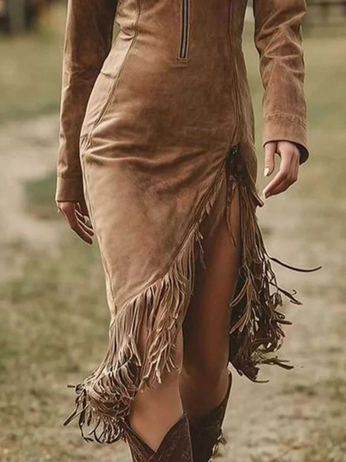 Full Size Fringe Hem Zip Front Bodycon Dress Plus Size 100100995904931 49 Affordable Fashion Under $100 Jerry's Apparel 
