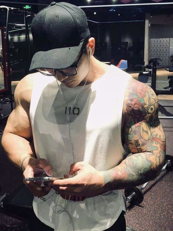 Men's Plus Size Round Neck Tank