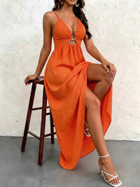 Cutout Front Slit Maxi Dress 100100093025501 39 Affordable Fashion Under $100 Jerry's Apparel 