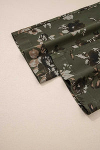Vintage Style Floral Print High Waist Wide Leg Jeans 100100212050078 65 Seasonal Fashion Collections Jerry's Apparel 