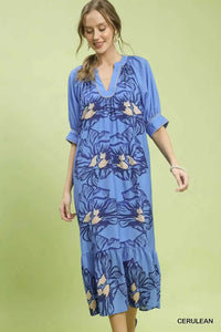 Umgee Floral Belted Midi Dress 100100260511577 66 Affordable Fashion Under $100 Jerry's Apparel 