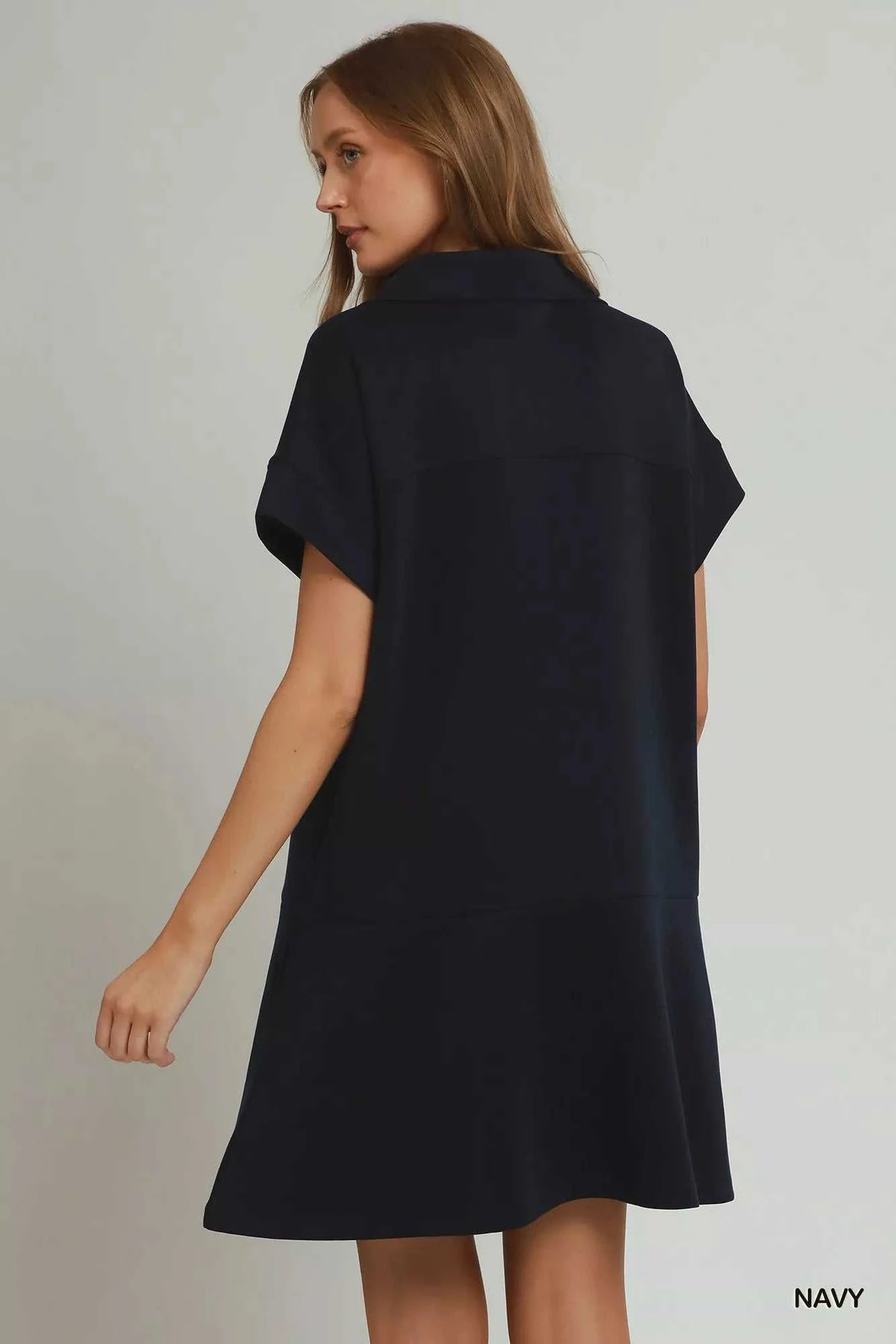 Umgee Collared Quarter Zip Dress with Size Pocket 100100208331613 53 Affordable Fashion Under $100 Jerry's Apparel 