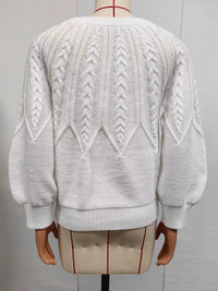 Cable-Knit Round Neck Sweater 101002284962513 34 Affordable Fashion Under $100 Jerry's Apparel 