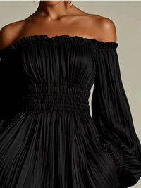 Off-Shoulder Pleated Mini Dress 101001846578745 57 Affordable Fashion Under $100 Jerry's Apparel 