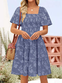 Smocked Square Neck Tiered Mini Dress 100100732221330 56 Affordable Fashion Under $100 Jerry's Apparel 