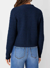 Textured Knit Button-Front Cardigan 100100626365347 44 Affordable Fashion Under $100 Jerry's Apparel 