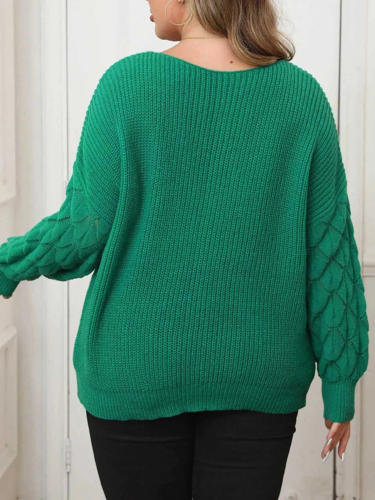 Plus Size Butterfly Dropped Shoulder Sweater 101002956712112 41 Affordable Fashion Under $100 Jerry's Apparel 