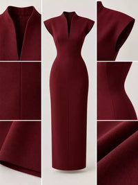 Slit Sleeveless Bodycon Midi Dress 101001165760167 45 Gifts for Her Jerry's Apparel 