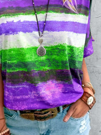 Contrast Round Neck Casual T-Shirt 100100706660927 23 Affordable Fashion Under $100 Jerry's Apparel 