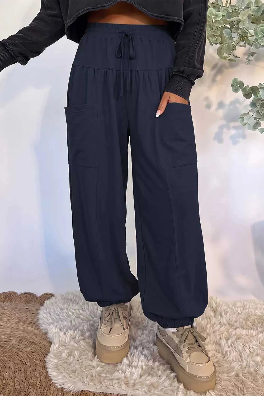 Drawstring Wide-Leg Joggers 101001220981059 66 Affordable Fashion Under $100 Jerry's Apparel 