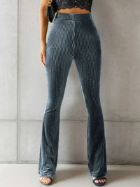 High-Waisted Ribbed Velvet Flare Pants 100100668974544 31 Affordable Fashion Under $100 Jerry's Apparel 