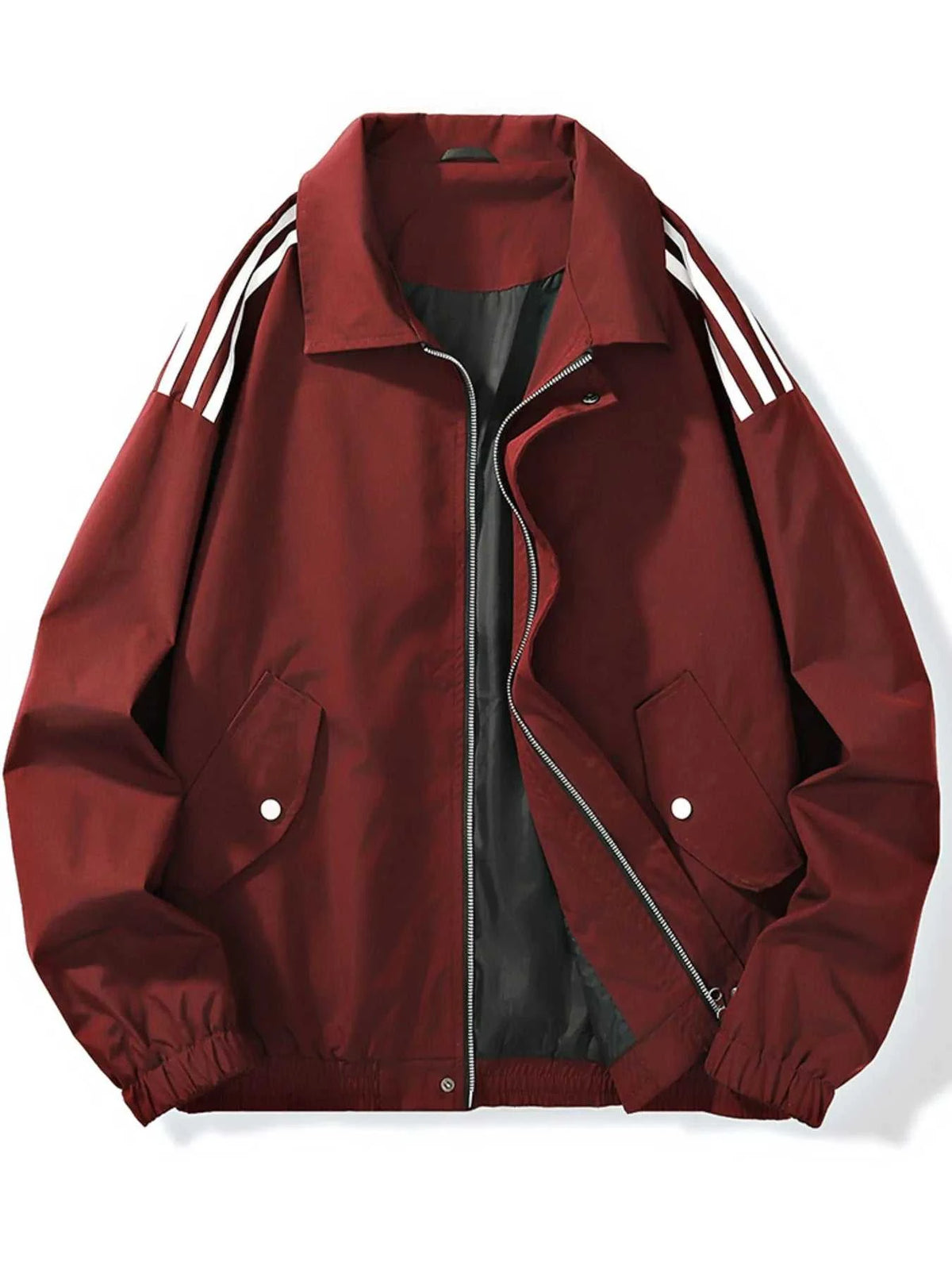 Men's Plus Size Striped Zip Up Jacket 100400661161787 78 Affordable Fashion Under $100 Jerry's Apparel 