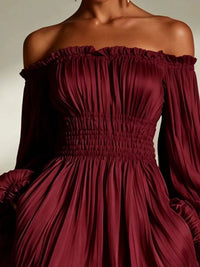 Off-Shoulder Pleated Mini Dress 101001846578745 57 Affordable Fashion Under $100 Jerry's Apparel 