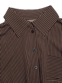 Striped Button-Up Bodysuit 100100357663685 34 Affordable Fashion Under $100 Jerry's Apparel 