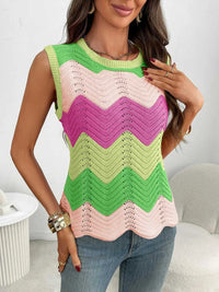 Color Block Round Neck Sweater Vest 100100253791586 34 Affordable Fashion Under $100 Jerry's Apparel 