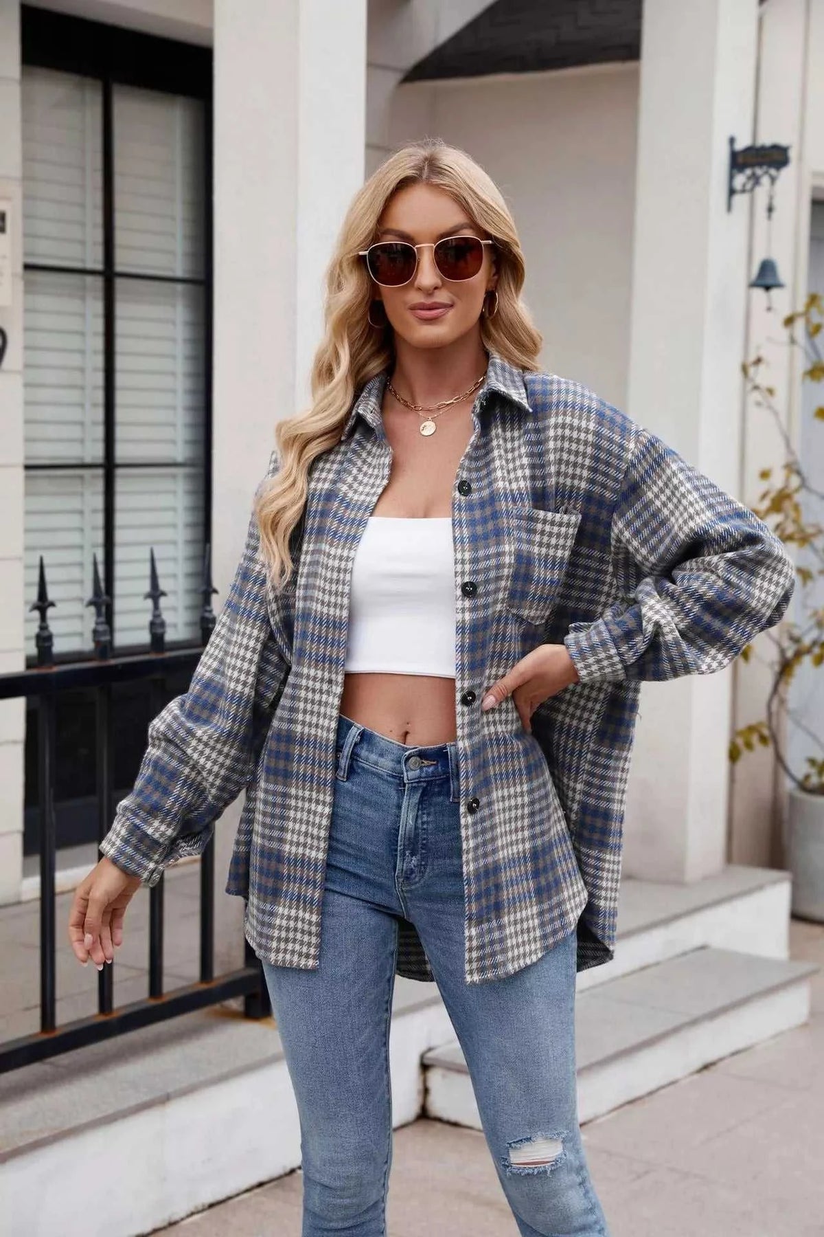 Casual Plaid Long Sleeve Shirt 100100836351743 38 Affordable Fashion Under $100 Jerry's Apparel 