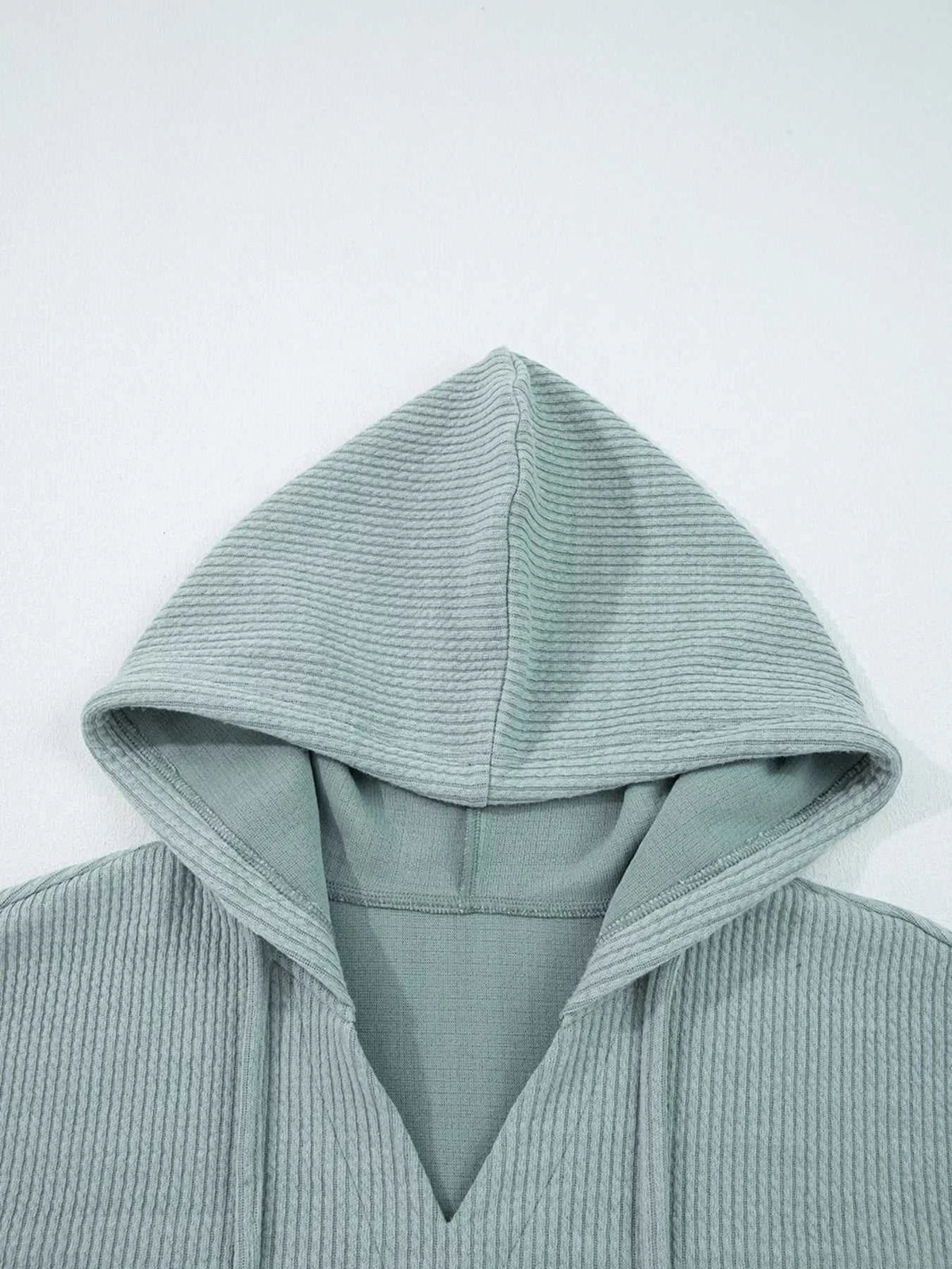 Ribbed Drop Shoulder Knit Hoodie 100100853787570 55 Affordable Fashion Under $100 Jerry's Apparel 