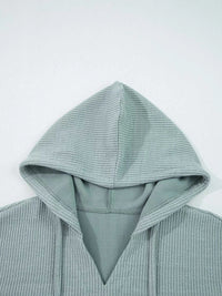 Ribbed Drop Shoulder Knit Hoodie 100100853787570 55 Affordable Fashion Under $100 Jerry's Apparel 
