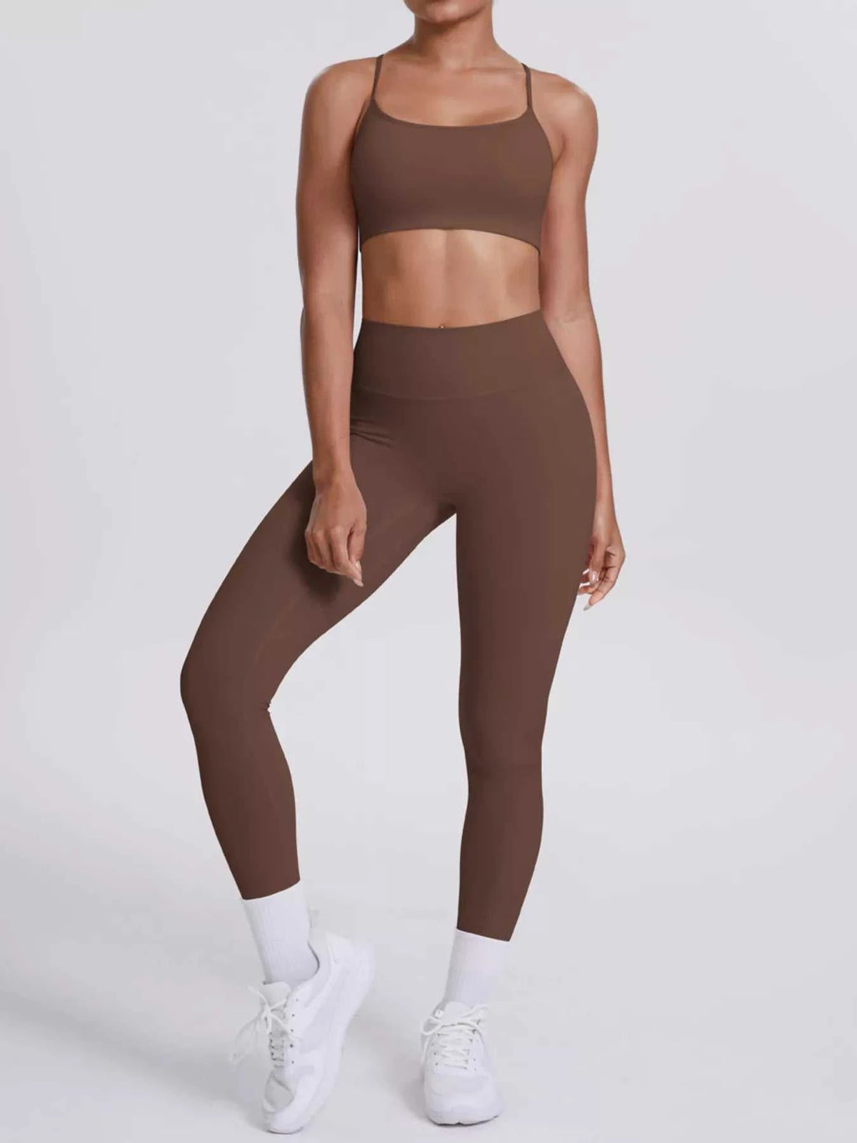 Criss-Cross Back Cami and Leggings Active Set 101006319091881 80 Affordable Fashion Under $100 Jerry's Apparel 