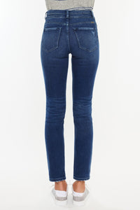 High Rise Slim Straight Jeans