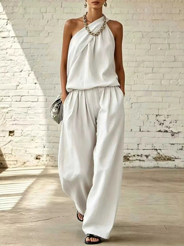 Full Size Sleeveless Top and Wide-Leg Pants Set Plus Size 101001393888731 42 Affordable Fashion Under $100 Jerry's Apparel 