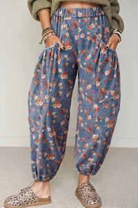 Floral Print Relaxed Fit Jeans 100100867851036 85 Affordable Fashion Under $100 Jerry's Apparel 