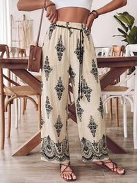 Boho Print Wide Leg Pants 100100713043655 36 Seasonal Fashion Collections Jerry's Apparel 