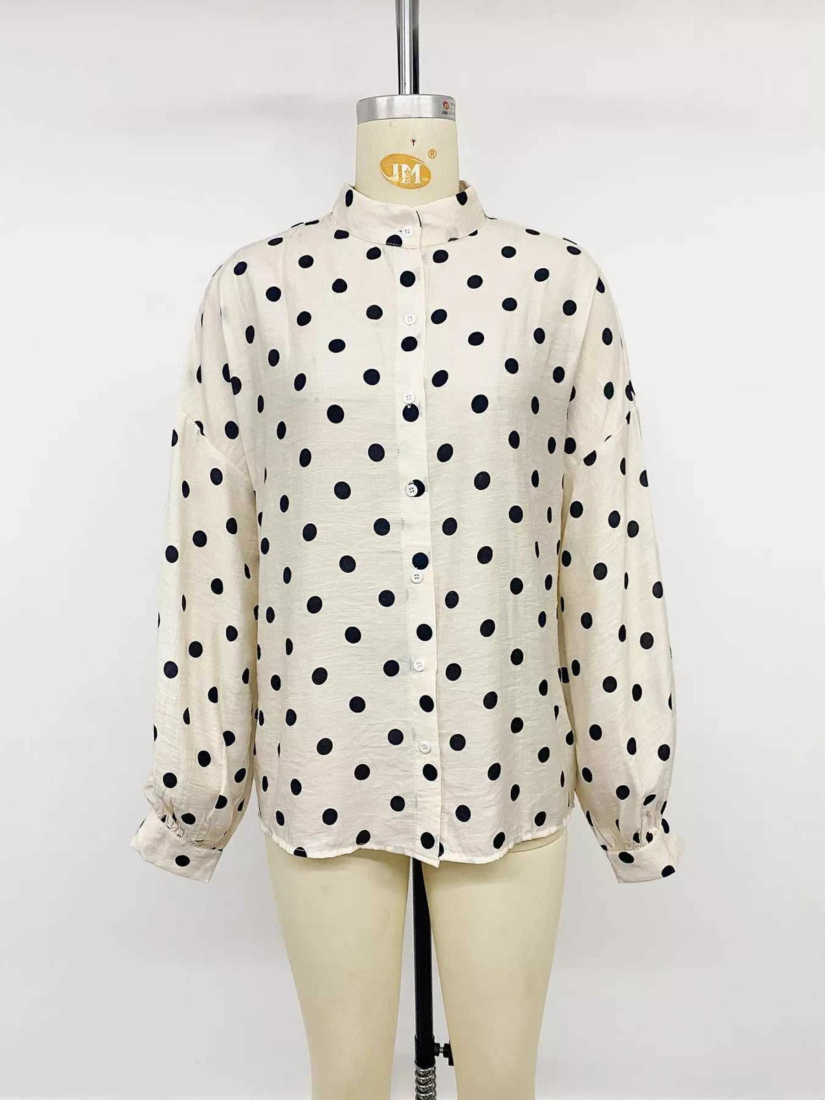 Polka Dot Button-Up Shirt 100100761650162 39 Affordable Fashion Under $100 Jerry's Apparel 