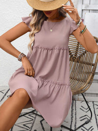 Ruffle Sleeve Tiered Mini Dress 100100406659839 28 Affordable Fashion Under $100 Jerry's Apparel 