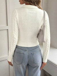 Cable Knit Long Sleeve Sweater 100100519304494 44 Affordable Fashion Under $100 Jerry's Apparel 