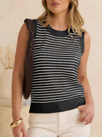 Striped Knit Sweater Vest 100100265130873 35 Affordable Fashion Under $100 Jerry's Apparel 