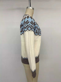 Fair Isle Pattern Round Neck Sweater 101002092682408 55 Affordable Fashion Under $100 Jerry's Apparel 