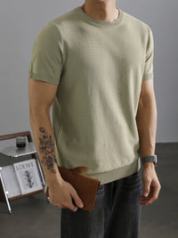 Men's Full Size Classic Crew Neck Basic T-Shirt Plus Size