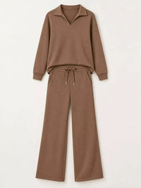 Dropped Shoulder Top and Pants Set 101001926020102 36 Gifts for Her Jerry's Apparel 