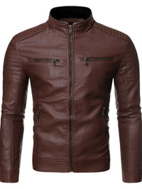 Men's Plus Size Zip Up Motorcycle Jacket 100400758169666 74 Affordable Fashion Under $100 Jerry's Apparel 