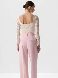 Lace Round Neck Long Sleeve Top 100100846416323 30 Affordable Fashion Under $100 Jerry's Apparel 
