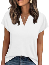 Notched Short Sleeve T-Shirt 100100058945563 25 Affordable Fashion Under $100 Jerry's Apparel 