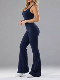 Seamless Scoop Neck Active Jumpsuit with Flared Leg Design 101006359860256 23 Affordable Fashion Under $100 Jerry's Apparel 