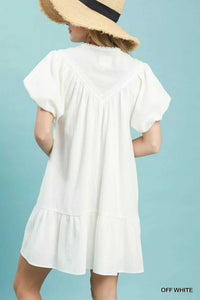 Umgee Flutter Sleeve Tassel Tie Ruffle Hem Mini Dress 100100827571694 62 Affordable Fashion Under $100 Jerry's Apparel 