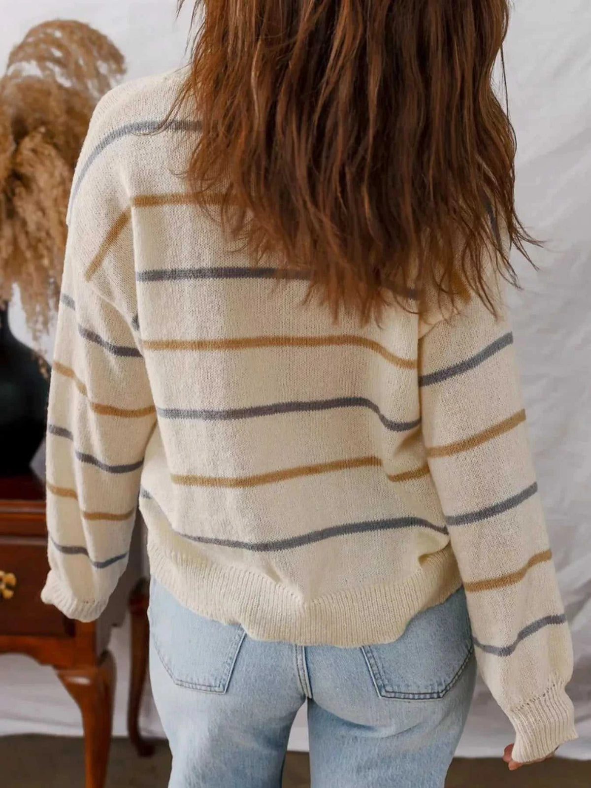 Striped Knit Round Neck Sweater 100100196271842 34 Affordable Fashion Under $100 Jerry's Apparel 