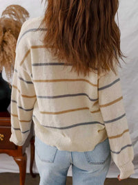 Striped Knit Round Neck Sweater 100100196271842 34 Affordable Fashion Under $100 Jerry's Apparel 
